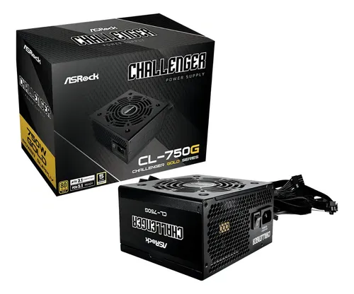 Fuente de Poder ASRock PRO-750G 750W 80+ Gold