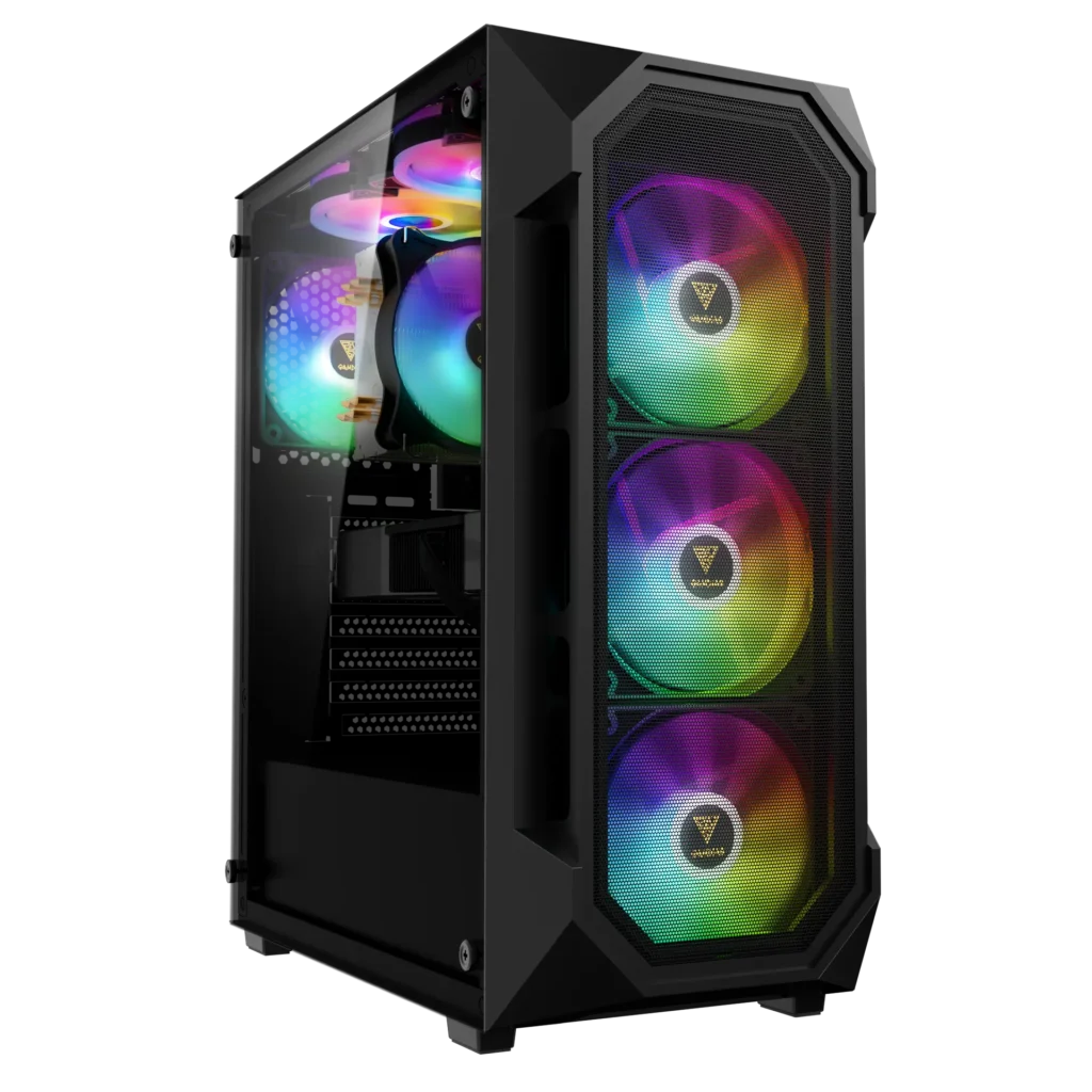 Gabinete Gamdias Aura GC1 Mid Tower 4 Cooler ARGB