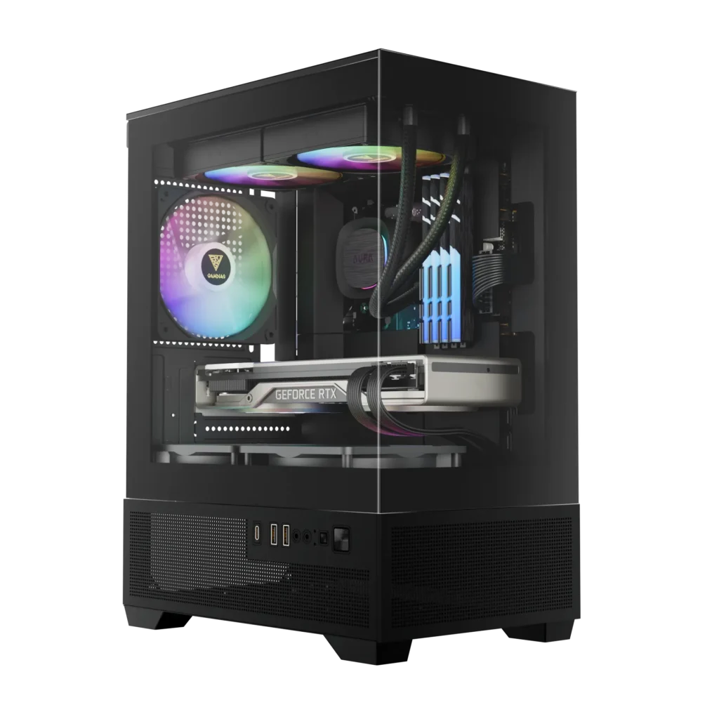 Gabinete Gamdias Aura GC9M Elite Micro Tower 3 Cooler ARGB