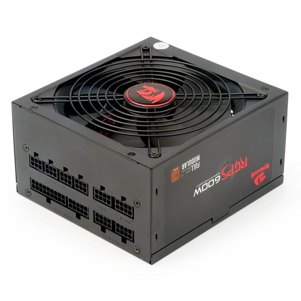 Fuente de Poder Redragon RGPS 600W 80 Plus Bronze Full Modular