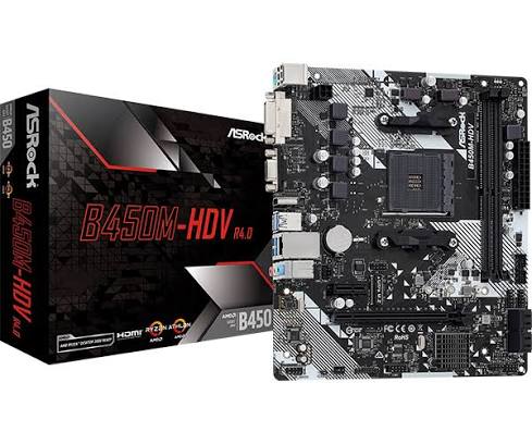 Placa Madre ASRock B450M-HDV R4.0